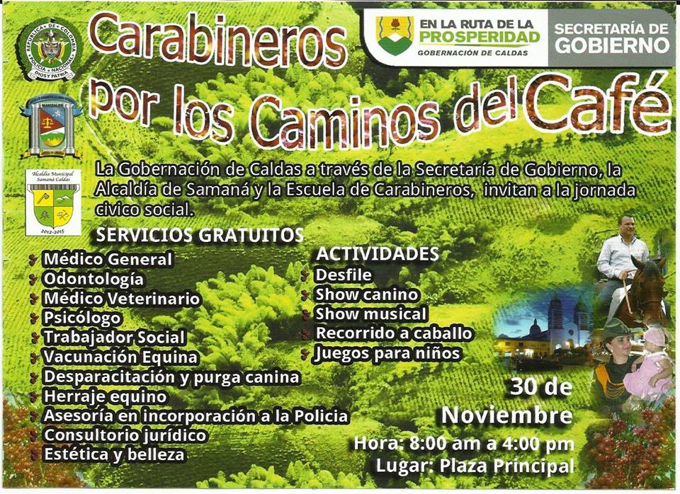 CARABINEROS POR LOS CAMINOS DEL CAFE