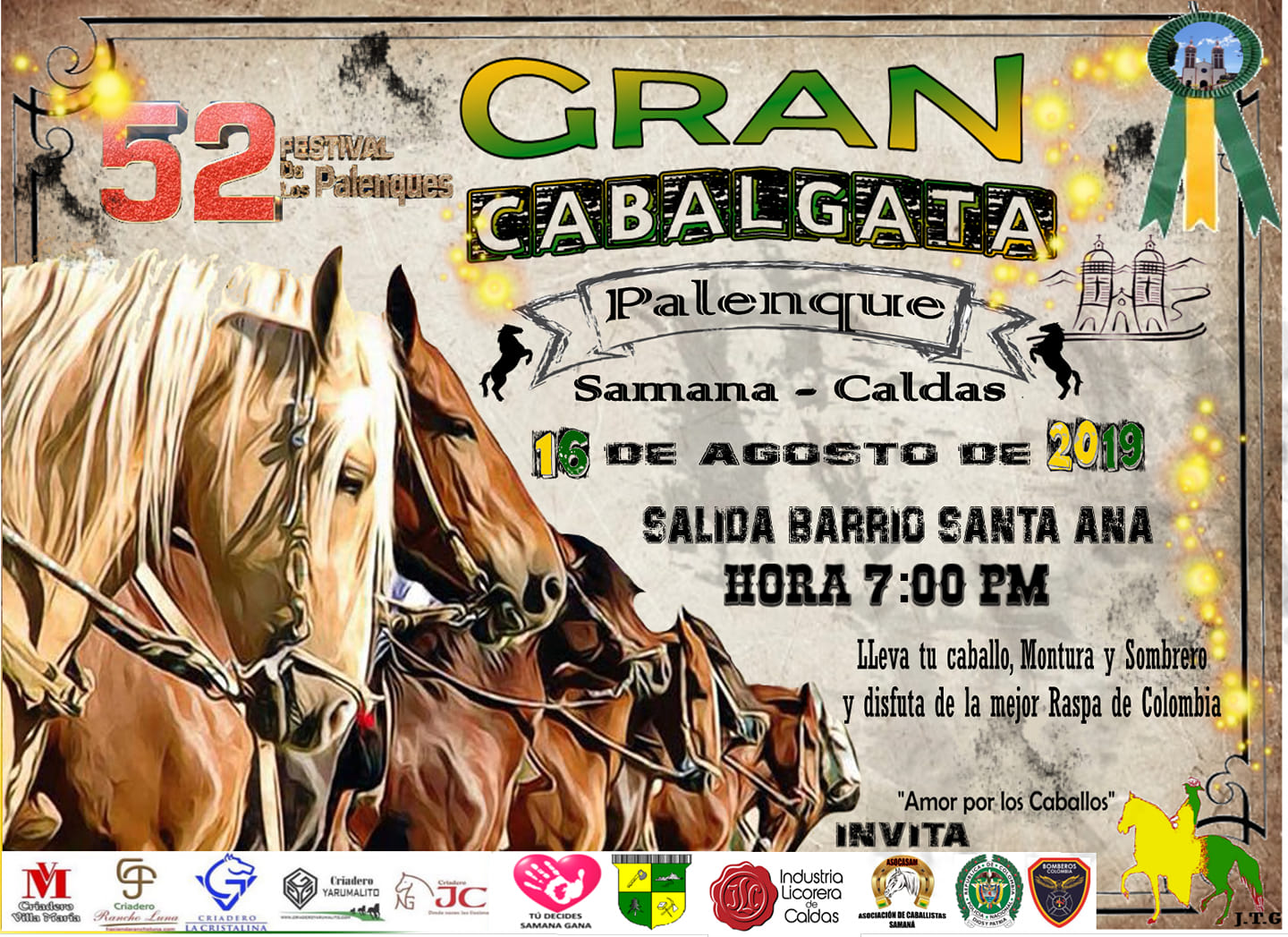 CABALGATA PALENQUE 52 FESTIVAL DE LOS PALENQUES