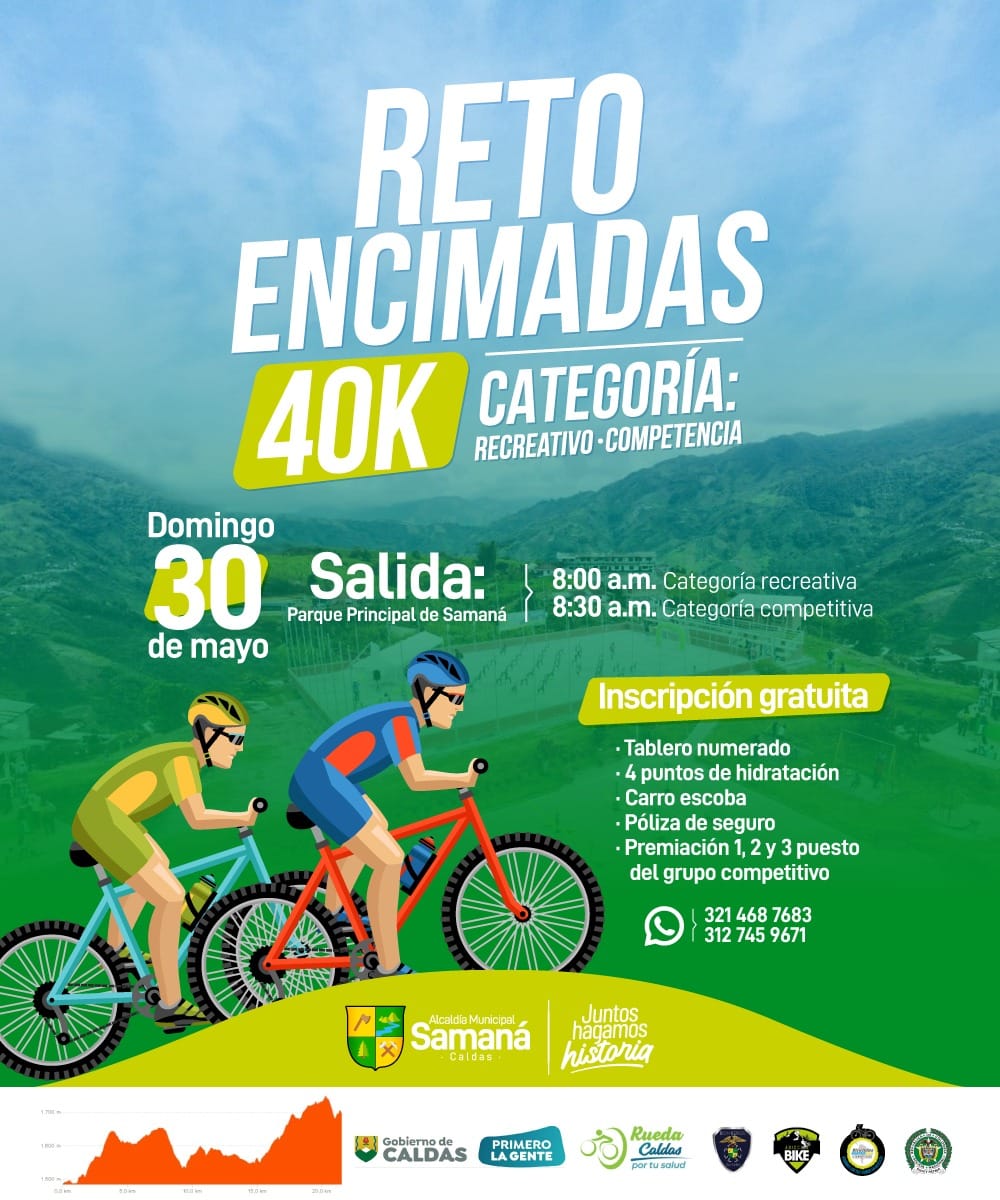 RETO ENCIMADAS BICICLETA 40K