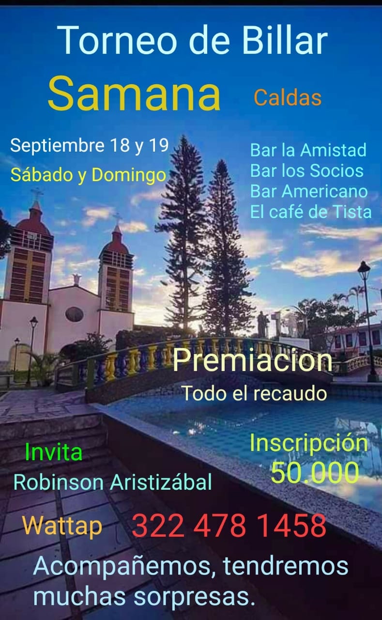 TORNEO DE BILLAR SAMANE�O