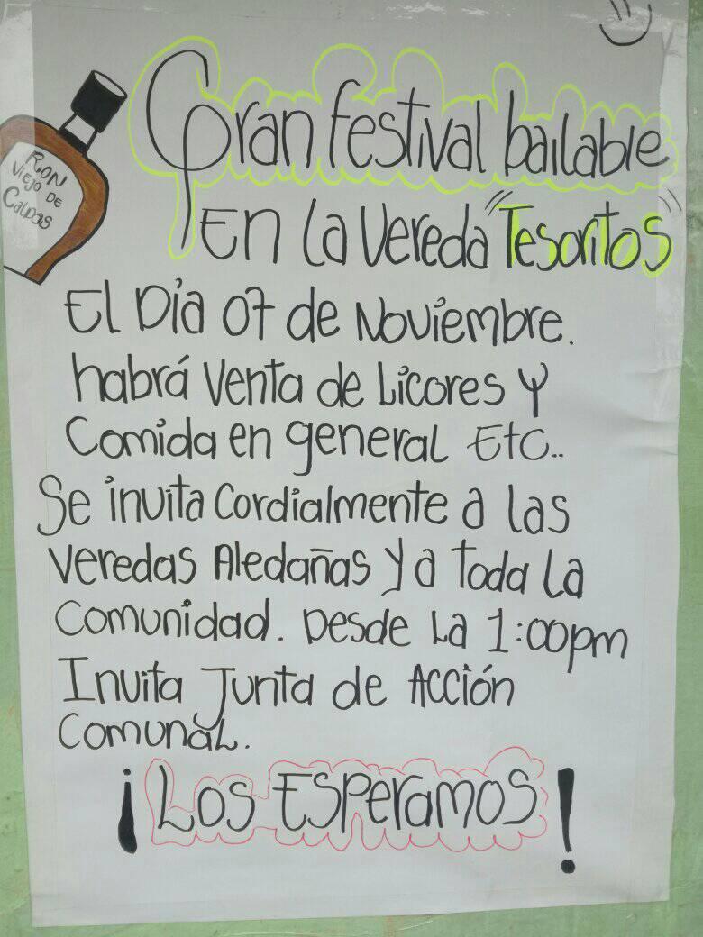 FESTIVAL BAILABLE VEREDA TESORITOS